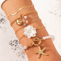 Peachy Pearl Bracelet Set
