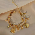 SleekGlow Heart Anti Tarnish Bracelete