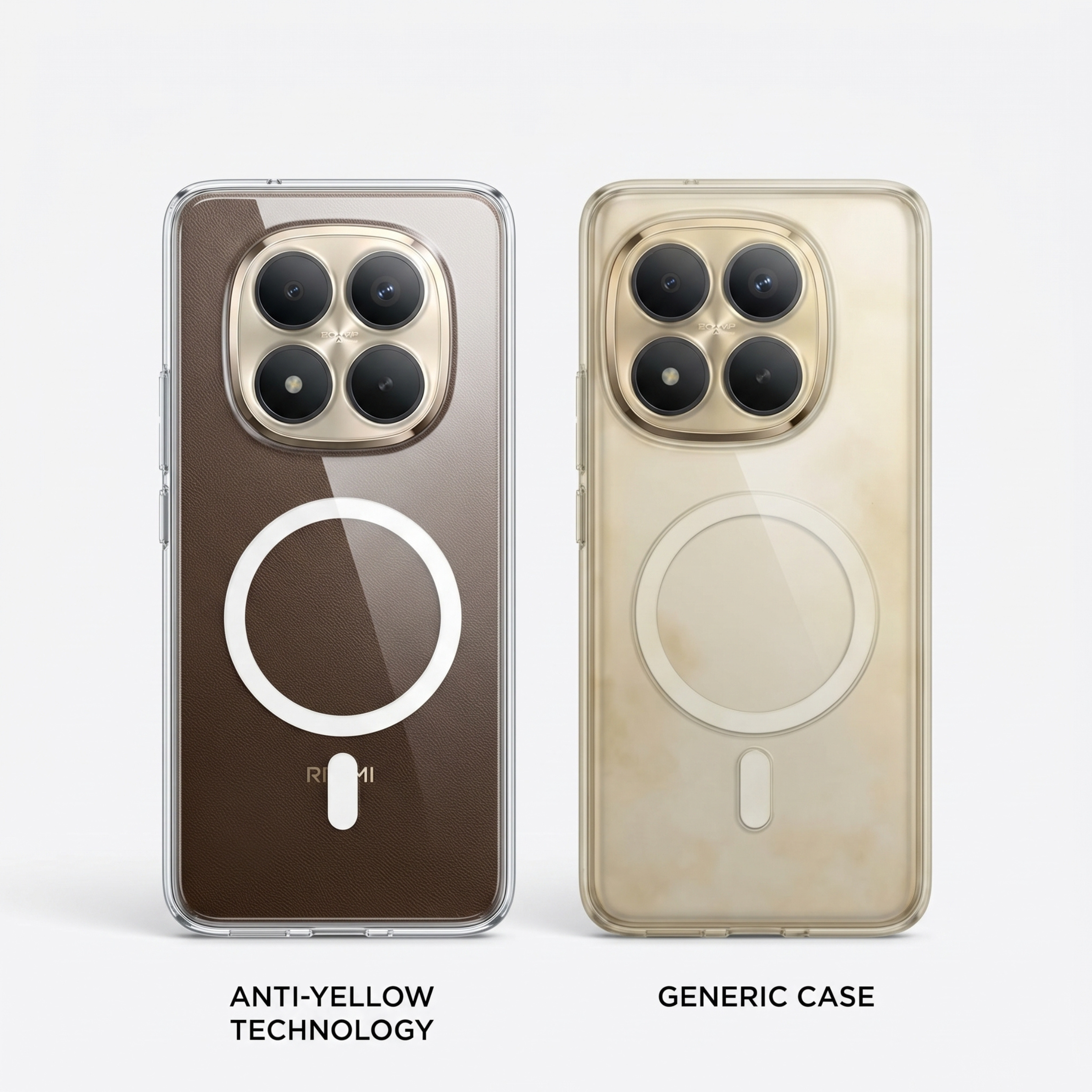 Anti-Yellow Magsafe Clear Case - Redmi