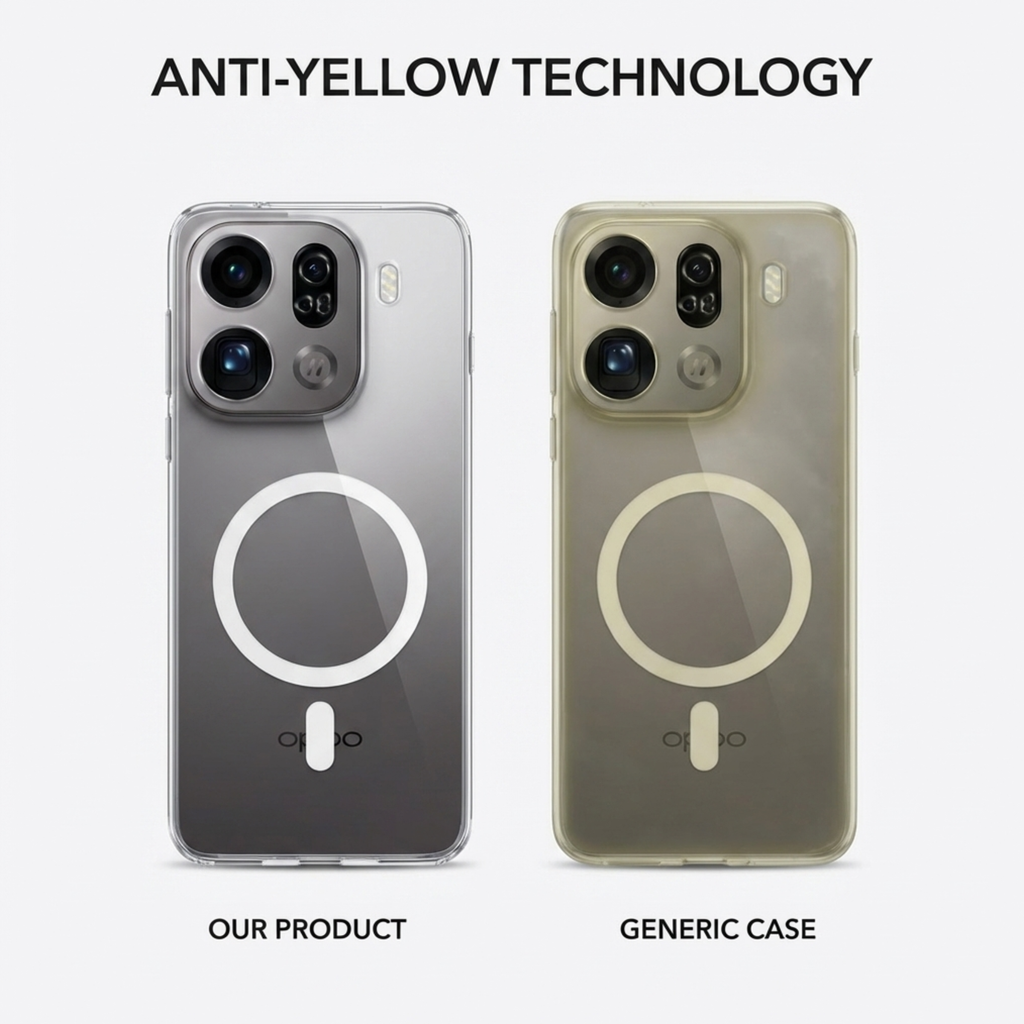 Anti-Yellow Magsafe Clear Case Oppo X Series