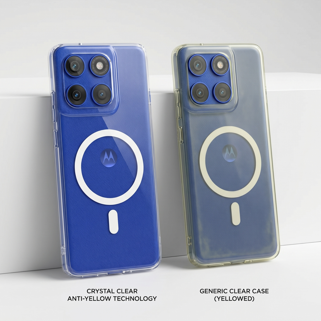 Anti-Yellow Magsafe Clear Case - Motorola