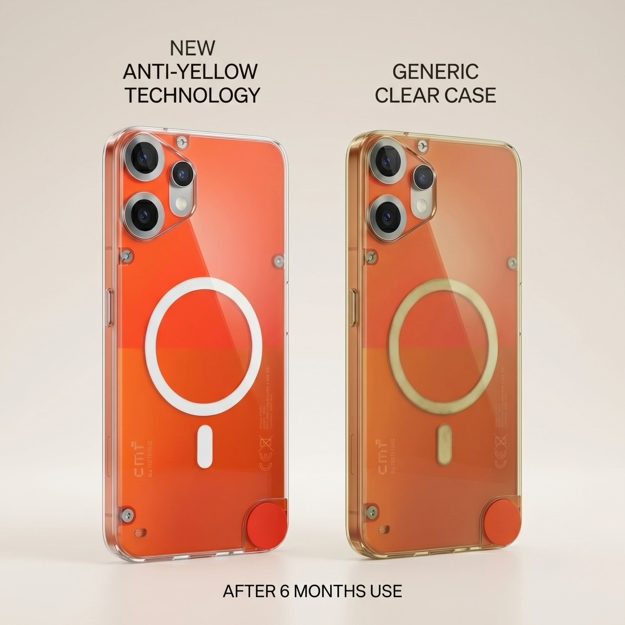Anti-Yellow Magsafe Clear Case Nothing