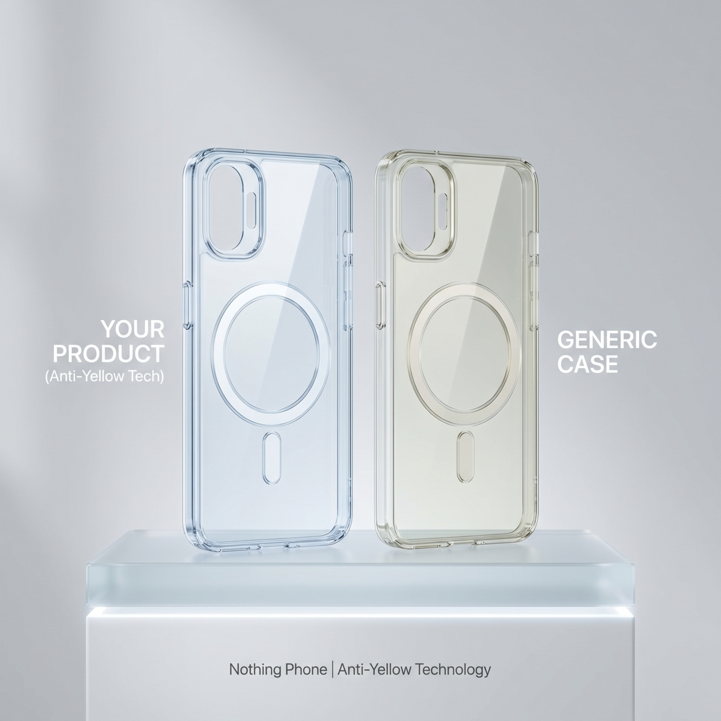 Anti-Yellow Magsafe Clear Case Nothing