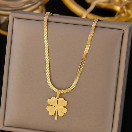 Flower Pattern Heavy Anti Tarnish Necklace