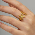 Sea Shore Anti Tarnish Adjustable Ring