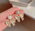Bow Charm Korean  Earings