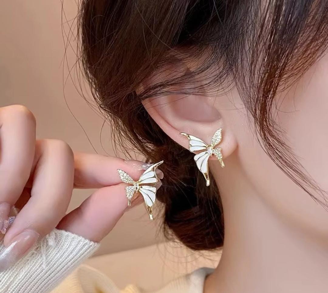 Butterfly Touch Korean Earings