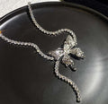Silver Elegant Butterfly Koraen Necklace