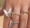 Twilight Crystal Ring Set