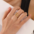 Oval Overlaping Anti Tarnish Ring