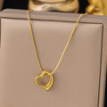 Curvy Heart Anti Tarnish Necklace
