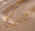 Multi Mini Cubic Anti Tarnish Necklace