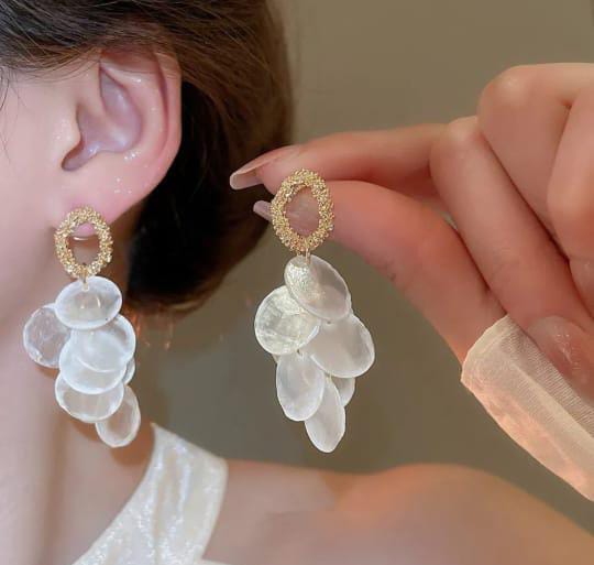 Feather Like Korean Earrings