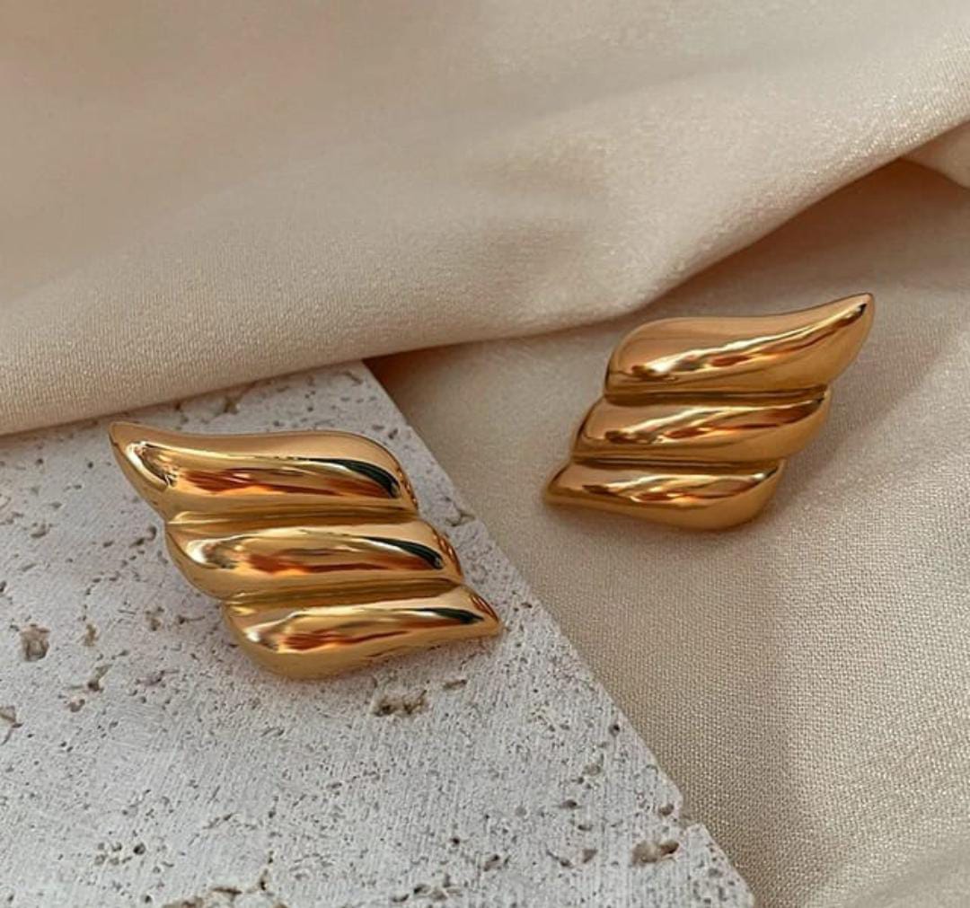 Chunky Gold Anti Tranish Earings