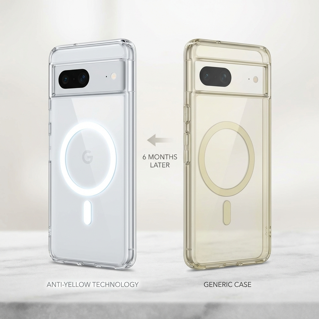 Anti-Yellow Magsafe Clear Case Google Pixel