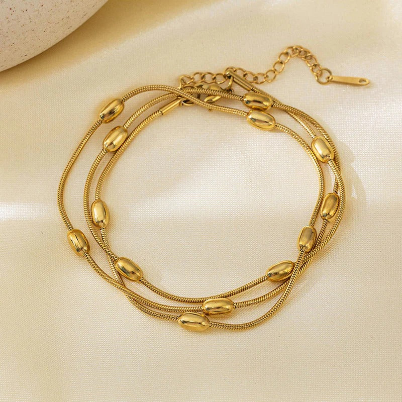 Triple Strand Anti Tarnish Bracelet