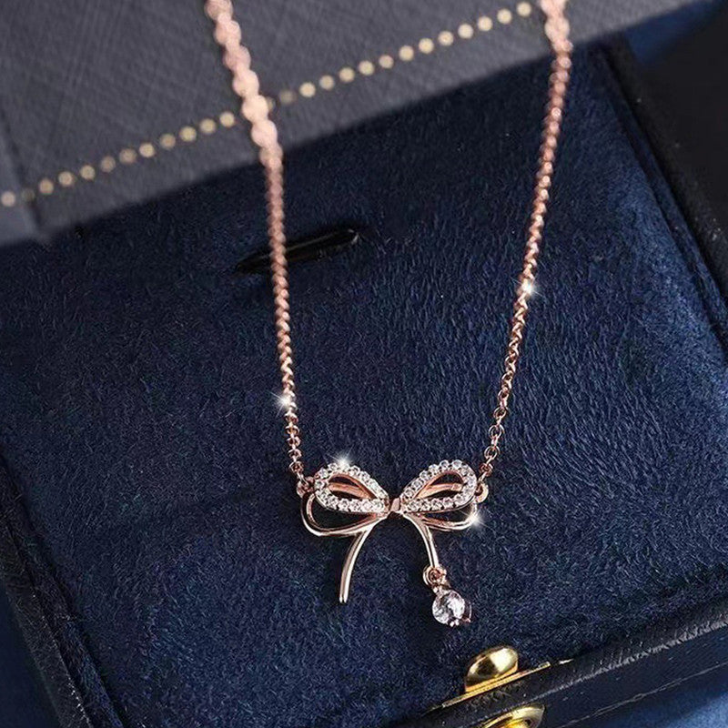 Infinity Love AD Studded Necklace