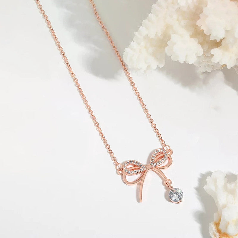 Infinity Love AD Studded Necklace