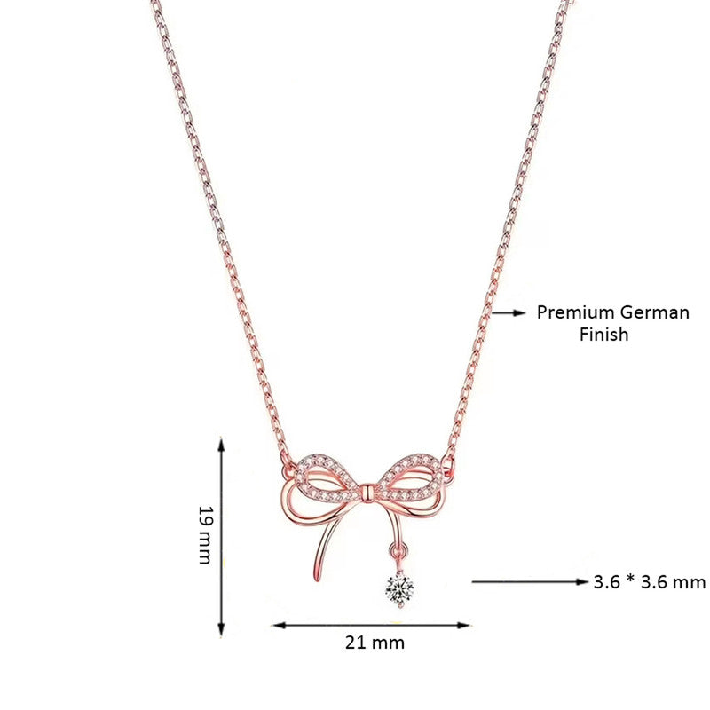 Infinity Love AD Studded Necklace